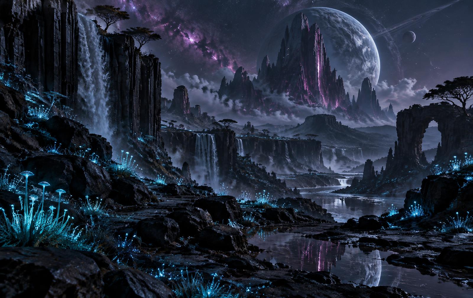 A cinematic world representing what creators can build with Crown Engine